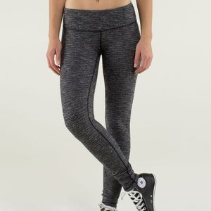 LULULEMON- Wunder Under Pant Coco Pique Athletic Running Yoga Workout Legging